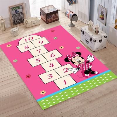 Minnie Mouse Seksekli  kız çocuk halısı