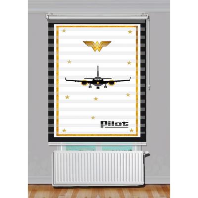 UÇAKLI ZEBRA STOR PERDE
