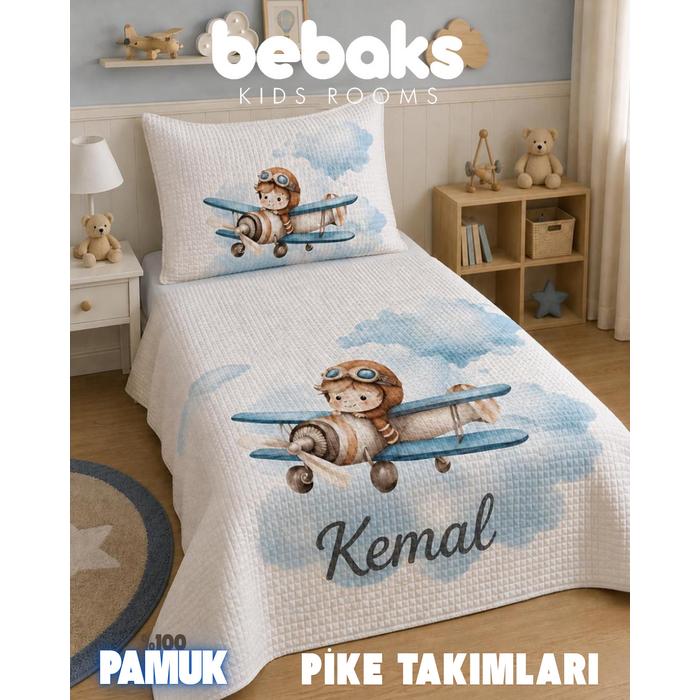 MİNİK PİLOT TEK KİŞİLİK PİKE TAKIMI